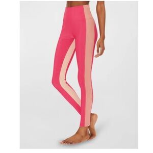 Beach Riot Barbie Colorblock High-Waist Pink Leggings Slimming Effect